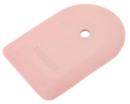 Fackelmann Multischaber Squeegee Blossom Harmony – Silikon-Schaber in mattem Apricot, runde Form für Schüsseln & Töpfe, zum Streichen & Reinigen, Spülmaschinengeeignet, Designed in Germany
