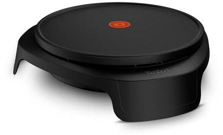Tefal - Easy Crep'Party Appareil à crêpes Grande plaque amovible - Noir | Machine à crêpes pour partager des recettes sucrées ou salées en famille - Plaque amovible compatible lave-vaisselle