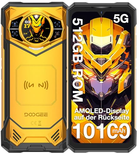 DOOGEERugged S200X Outdoor Handy 5G IP69K Nachtsicht 100MP 10100mAh | Rugged Smartphone, IP68 zertifiziert 1,5 m 30 Minuten, getestet nach MIL-STD-810H, 32GB RAM 512GB, 6,72 Zoll 120 Hz
