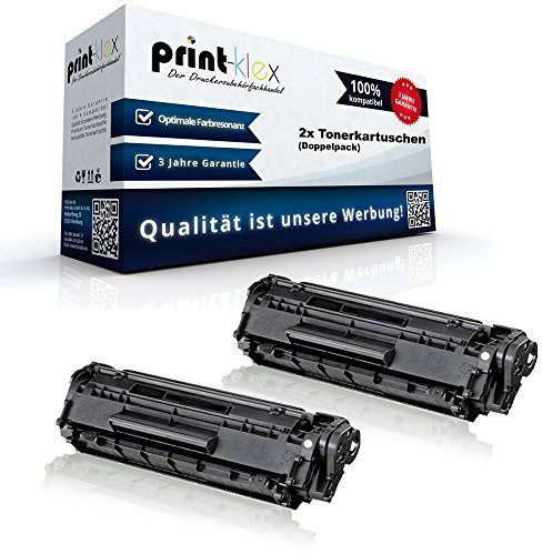 2X Print-Klex Tonerkartuschen - je 2.400 Seiten - kompatibel für Canon I-Sensys MF230 Series I-Sensys MF231 9435B002 Doppelpack CRG 737 - Eco Line Serie