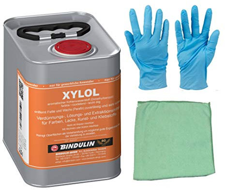 Xylol Reinigungs-, Verdünnungs- & Lösungsmittel entfernt Fette und Wachs (Parafin) zuverlässig und sehr schnell inkl. Microfasertuch von E-Com24 (2,5 Liter)