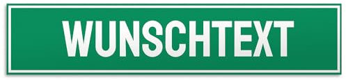 printplanet® - Straßenschild mit Text selbst gestalten - Kunststoff-Wegweiser mit Wunschnamen personalisieren und bedrucken - Größe 52 cm x 11 cm - Variante New York