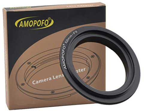 52mm FX Retroadapter/52mm Makro Umkehrring Ring,Kompatibilität Für FX FX X Mount X-A5 X-A20 X-A10 X-A3 X-A2 X-A1 X-T2 X-E3 X-E2S X-E2 X-E1 X-T100 X-T20 X-H1X-M1X-Pro1 X-Pro2 Kamera