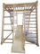 Kinder zu Hause aus Holz Spielplatz mit Rutschbahn ˝Akvarelka-Lak˝ Kletternetz Ringe Kletterwand !Zertifikat!, Aufsteiger