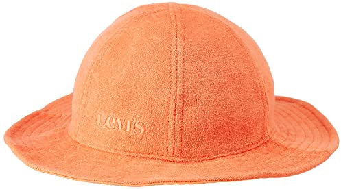 Levi's Damen Frottee-Hut mit abgerundetem Fischerhut Schlapphut, Hellorange, M