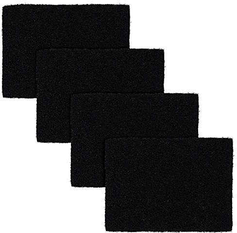 Compost Bin Carbon Odour Filters Substitute for Food Waste Caddy Replaceable Rectangle Activated Carbon Filters Pad for Kitchen (Pack of 4)