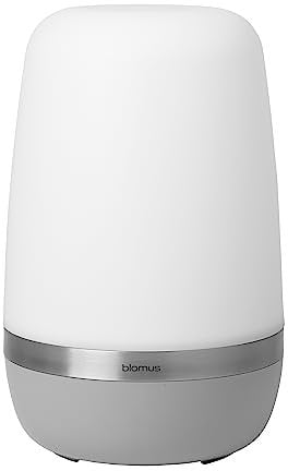 blomus | LED Outdoor Leuchte -Spirit- | Akku Tischlampe für Außen | Platinum Gray | Größe XL Ø21 x 35 cm | IP44 | zwei Helligkeitsstufen