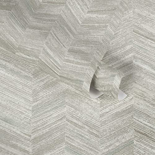 A.S. Création Tapete Geometrisches Muster Grau Grün 383094 Moderne Vliestapete Matt Küche 10,05x0,53m 383094