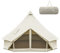 KingCamp Khan Camping Glockenzelt 5m Oversize Raum alle Baumwolle Heavy Duty wasserdicht Luxus Outdoor Pyramidenzelt/für 4-8 Person Familie Outdoor in Allen Jahreszeiten Baumwolle Campingzelt