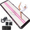 JOOLOOG Air Mat Tumble 4M Aufblasbare Gymnastik Tumbling Mat 10 Dicke Matten für Zuhause, Fitnessstudio, Yoga, Training, Cheerleading, Outdoor, Park mit 650W elektrischer Luftpumpe, Rosa Schwarz