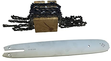 Fritz Krug Profi C Sägekette 3/8 1.6 mm 66 TG Ersatzkette (3 Stück) + Führungsschiene - Schwert Typ 05 45cm für Stihl