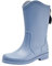 FNKDOR Gummistiefel Damen Halbhoche Weitschaft Cowboy Regenstiefel mit Reißverschluss