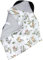 TupTam Baby Winter Einschlagdecke Babydecke 75x75cm für Autositz Babyschale Wattiert Minky Baumwolle Universal, Farbe: Safari/Löwe/Braun/Blätter/Grün, Größe: Einheitsgröße