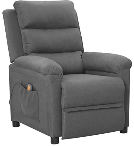 Bussandri Exclusive - Massagesessel Hellgrau Stoff
