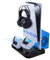 Mcbazel PS5 Kühlung ladestation PS 5 ständer vertikal Kühlständer Headset-Halterung LED-Anzeige Disc-Aufbewahrungsschlitzen PS 5 UHD/Digital Edition-Schwarz(Nicht PS5 Slim/Pro)