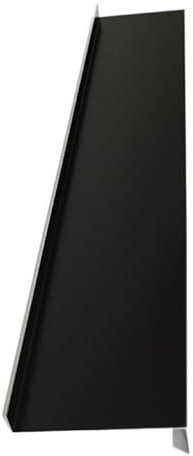 Tropfblech Alu Abschluss 5° schwarz 1mm Ral 9005 T=50-400mm Länge 500mm, 750mm, 1000mm, 1500mm oder 2000mm (Tropfblech 1mm Alu Ral 9005 2000mm, 15/40/180/25)