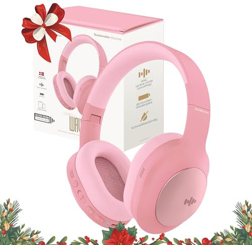 SOUNDLIVING Wave Bluetooth Kopfhörer Noise Cancelling | Active Noise Cancelling Kopfhörer Und Bis zu 40 Stunden Spielzeit | Komfortabel Over Ear Kopfhörer Bluetooth 5.0 | Hi-Fi Tonqualität