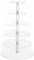 MSYU 6 Tier Acrylic Round Cupcake Stand, 20 High Clear Pastry Display Holder Stand, Dessert or Cupcake Tower Stand for Baby Shower Wedding Birthday Bar Party Celebration