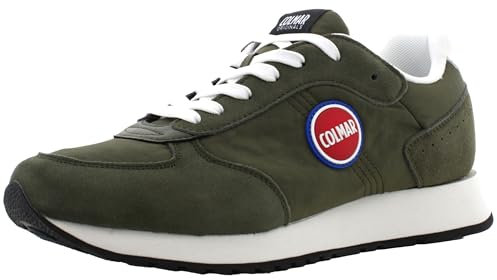 Scarpe uomo Colmar sneaker Travis One 003 suede/ tessuto military green US24CO01 43