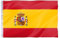 Murago - Spanien Fahne ca. 150x90cm mit Metallösen - spanische Hiss Flagge 90 x 150 cm groß wetterfest Fanartikel Polyester Spain
