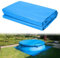 HIQE-FL Poolunterlage,Pool Bodenplane 396x396 cm,Pool Bodenschutzmatte,Bodenschutzplane Swimmingpool,Faltbarer Schwimmbadbodenschutz,Swimmingpool Poolzubehör,für Pool Unterlage Outdoor.