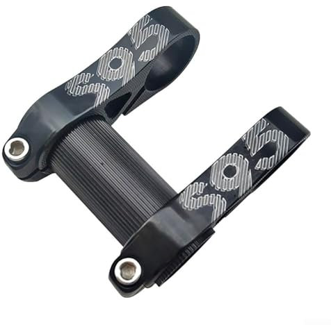 Vorbau aus CNC-Aluminiumlegierung für Falträder, verstellbares Doppel-Riser-Fahrradteil (schwarz)