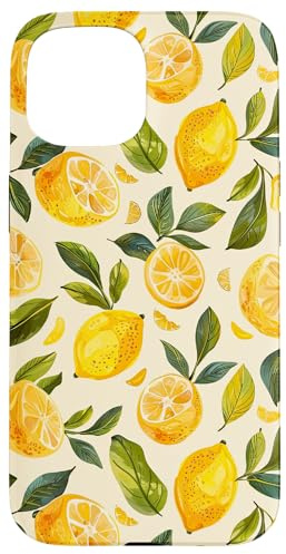 Hülle für iPhone 15 Aquarell Zitrone Sommer Limonade Zitrusfrucht