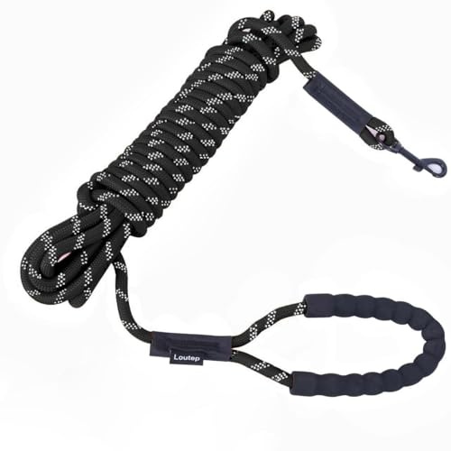 Loutep Training Lead For Dogs 3m 5m 10m 15m 20m 25m 30m Longline Leash Extra Long Rope Recall Long Line Dog Lead For Puppy Small Medium And Large Dogs