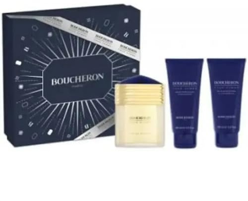 Boucheron Homme Eau De Parfum Spray 100ml Set 3 Pieces by Boucheron