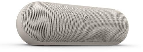 Beats Pill x Kim Kardashian - Wireless Bluetooth Speaker and Portable Charger via USB-C - Up to 24 Hours Battery Life, IP67 Water Resistant, Apple & Android Compatible, Built-in Mic – Light Gray