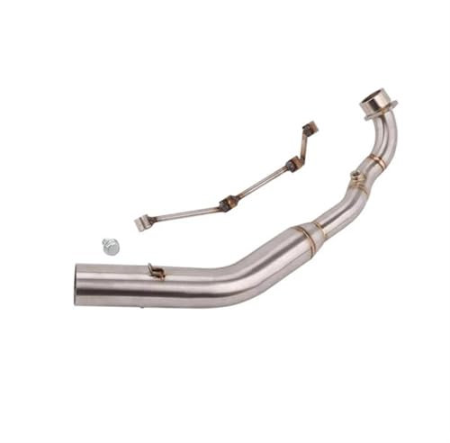 JTWMTY Sportlich modisches Design Motorrad-Auspuff-Verbindungsrohr, 51 Mm, Mittelrohr, Aufsteckrohr Für KYMCO Für Xciting 400 S400(Style 1)