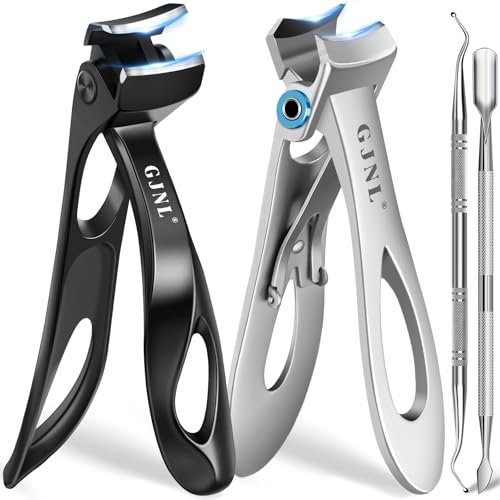2025 Toenail Clippers for Seniors Thick Nails, Upgrade Angled Head Large Toe Nail Clippers, Heavy Duty Fingernail Clippers with Wide Opening Nail Cutter Men & Women