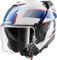 SHARK, Modularer Motorradhelm OXO SIKTER White Chrome Blue WUB, S