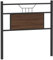 vidaXL Tête de lit chêne Marron 90 cm Bois d'ingénierie et Acier, Panneau de tête, tête de lit pour lit Simple, tête de lit Simple