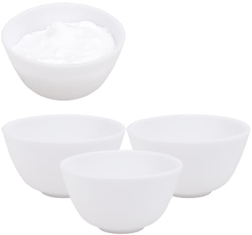 GORGECRAFT 4 Bol de Boue Faciale Petit Bol de Masque Facial Flexible Réutilisable en Silicone Produits de Soins de la Peau du Visage Bols de Mélange Kit D'Outils de Beauté Cosmétique Salon à Domicile