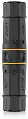 iwillink Cat7 IP68 wasserdichte RJ45 Kupplung LAN Verbinder, 1 Stück | Ethernet Netzwerk Kabel Verbinder, Netzwerkkabel Verbinder Outdoor, Geschirmte Outdoor Netzwerkbuchse für LAN/Verlegekabel