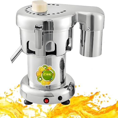 PioMue Extracteur de jus Professionnel, centrifugeuse électrique 370 W, Robuste, en Acier Inoxydable, pour Fruits et légumes Entiers, Usage Domestique et Professionnel.