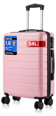 Shavont Handgepäck Koffer 55x40x20 cm, Ryanair Kabinentrolley mit 4 Rollen | Leichte ABS+PC-Hartschale, passend für Ryanair, Eurowings und EasyJet, ideal für Flug- und Geschäftsreisen
