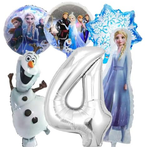 6pcs Cartoon Aluminium Folienballons, Kindergeburtstag Ballon Dekoration,Geburtstag Deko Für Kinder Geburtstagsparty