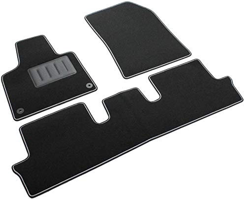 ilTappetoAuto by Fabbri3 - SPRINT00618 - Maßgeschneiderte Fußmatten für Auto aus Schwarzem Rutschfestem Teppich
