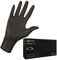 MERCATOR MEDICAL Nitrilhandschuhe, puderfreie Einweghandschuhe NITRYLEX BLACK, Größe: M - 100 Stück, deckende undurchsichtige schwarze Farbe, texturierte Fingerspitzen, latexfreie Einmalhandschuhe