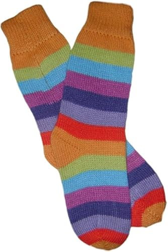 Gamboa Alpaca Peruvian Striped Comfortable Socks Winter Socks