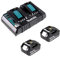 Pack power 18V Li-Ion LXT (2x6,0 Ah) + chargeur rapide double - MAKITA 199484-8