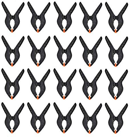 20 Pcs Nylon Spring Clamps 2 Inch Woodworking Clamps Clips for Photography Studio and Home Improvement Projects
