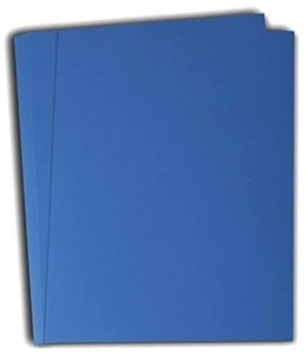 Hamilco Colored Cardstock Scrapbook Paper 21,6 x 27,9 cm Kobaltblau Color Card Stock Paper 50 Pack