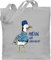 Shirtracer Baumwolltasche - Sprüche Statement - Moin ihr Luschen coole Möwe I - Unisize - Hellgrau - jutebeutel ostsee mit aufschrift moein stoffbeutel maritime tasche statements möwen einkaufsbeutel