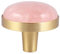 Nupuyai Set of 2 Furniture Knobs, Crystal Cupboard Knobs, Round Drawer Knobs, Small Handles, Door Handles for Kitchen, Rose Quartz