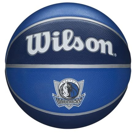 Wilson Unisex-Adult NBA Team Tribute Basketball, Dallas Mavericks, 7, Blau