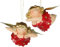 POMMERNTRAUM ® | Baumhänger Weihnachtsbaumhänger Ladies IN RED 2-ER Set Mollyengel Schutzengel RubensEngel Nana Engel Molly Weihnachtsengel Glücksengel Dekofiguren (MIT Sternchen)