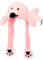 Hopearl Flamingo Hut mit Ohren Bewegen Springen Pop Up Schlagen Hut Plüsch Bauernhof Tier Urlaub Cosplay Dress Up Lustiges Geschenk für Kinder Jungen Mädchen, Rosa, 22''